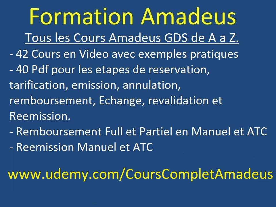 Formation Amadeus, Simulation Amadeus, Amadeus Simulation, Cours ...